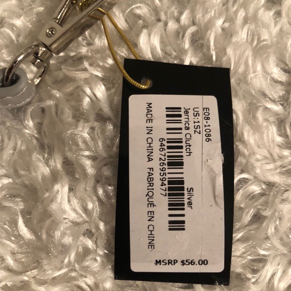 🆕bebe “Jerrica” Crystal Stud Logo Wristlet/Clutch - Picture 3 of 7